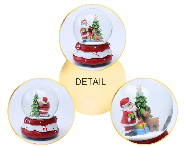 wholesale custom resin glass christmas snow ball for sale