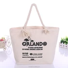 Cloth Bag Shopping Bags Cotton Custom Printed Natural Cotton Canvas Cloth Carry Tote Shopping Bag