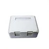 Faceplate 2 Port Mounting Box for 2 keystone jack