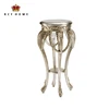 european style classic indoor house wooden round plant stands wood carved antique white corner flower vase stand