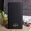 Hot sale leather restaurant bill folder/ bill holder with gold stamped logo made in Dongguan factory