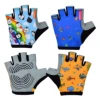 Kids Cute Cartoon Children Bike Gloves Gel Padded SBR Palm Shockproof for Ages 3-8 Years Old Boy Girl Cycling Gloves