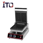 ITO-WB1S Stainless Steel Automatic Electric Commercial Waffle Baker 1 Plate