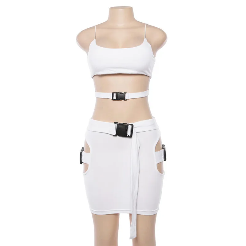 New women sexy button hollow out two pieces sets high waist adjustable Belt shorts strapless sexy crop tops female suits
New women sexy button hollow out two pieces sets high waist adjustable Belt shorts strapless sexy crop tops female suits