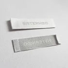 Custom printed brand Fancy fabric woven labels for clothing