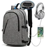 Slim Anti Theft Business Laptop Backpack notebook bags With USB Charging Port