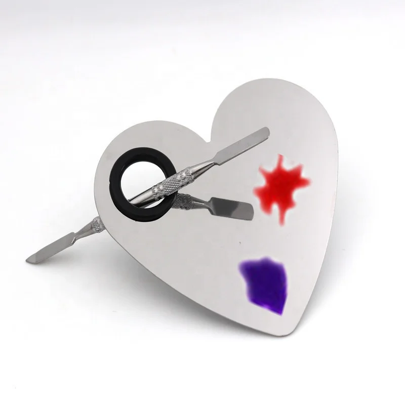 NEW Heart Shape Makeup Palette Custom Stainless Steel Pallet Makeup Artist Tools for Cosmetic Foundation, Silver
NEW Heart Shape Makeup Palette Custom Stainless Steel Pallet Makeup Artist Tools for Cosmetic Foundation, Silver