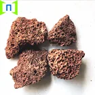 red black lava stone grill for cooking