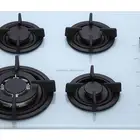 Commercial Kitchen Easy Clean Tempered Glass Gas Hob 4 Burner