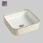Moroccan Ceramic Golden Basin Sink Used Hotel Furniture For Sale