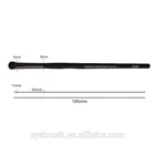 OEM Black Rubber Paint Wooden Handle Eye Shadow Blending Single Eyeshadow Brush