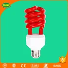Red compact fluorescent spiral 26W colorful christmas party light bulb