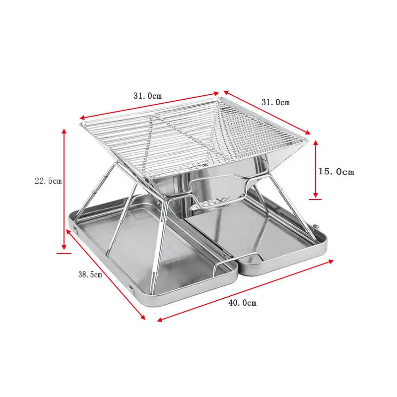 New Charcoal Folding Barbecue Grill Outdoor Portable Barbecue Rack Picnic Applicable Grill, Silver
New Charcoal Folding Barbecue Grill Outdoor Portable Barbecue Rack Picnic Applicable Grill, Silver