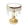 hot selling crystal beads bronze table mirrors
