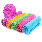 dish cleaning scouring pad magic kitchen cleaning towel eco-friendly durable bamboo cloth