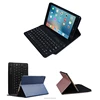 Ultra thin diamond metal grain leather business table case with removeable wireless bluetooth keyboard for iPad mini 123