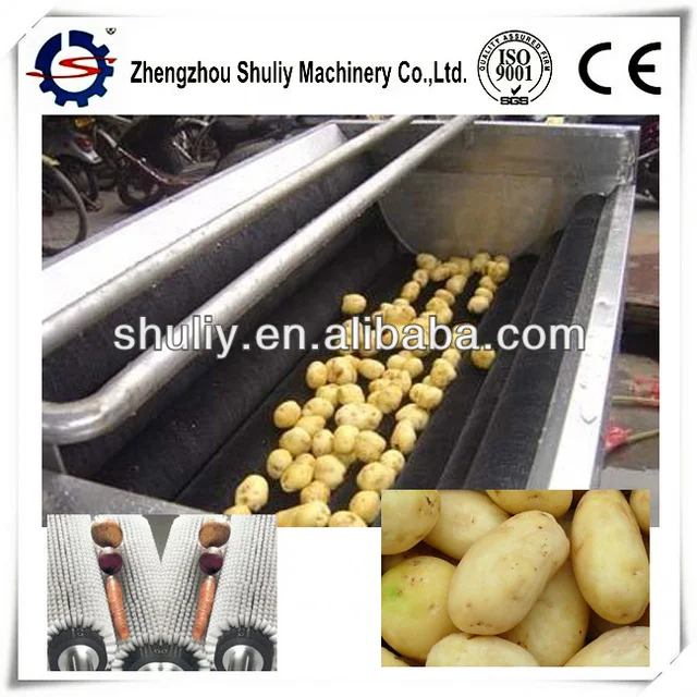 potato turnip radish carrot washing&peeling machine with