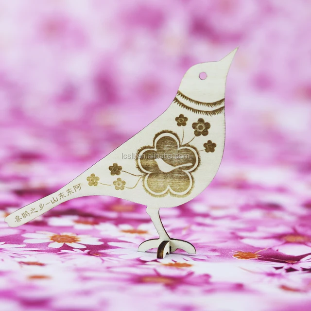 wooden puzzle 3d magpie bird wood carved bird