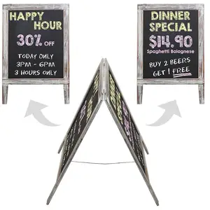 restaurant blackboard double sided