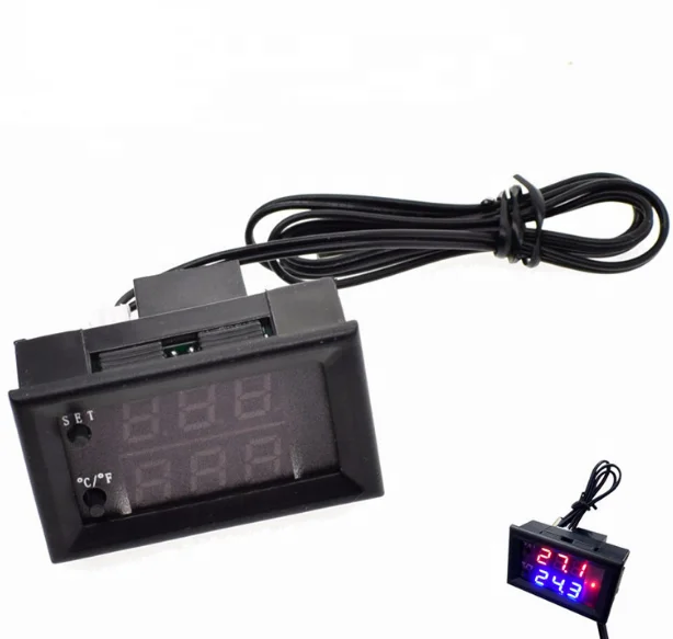 Цифровой Интеллектуальный электронный контроллер температуры Интеллектуальный переключатель Регулируемый контроллер температуры W1209WK
