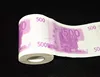 Novelty $100 USD Dollar Bill ,500EURO Funny Money Currency Toilet Tissue Paper Roll