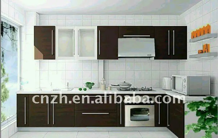 Hermosa Blanco Mdf Demet Pintura Del Gabinete De Cocina Del Modelo