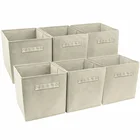 OYUE custom logo fabric cardboard foldable kids square cloth storage box
