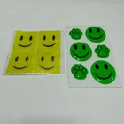 2019 popular promotional gifts smile face reflective stickers / custom pattern light reflective sticker wallpaper