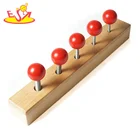 Top fashion nursery teaching materials wooden montessori bolt board for kids W12F104