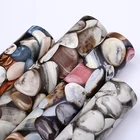 Color stone head decorative goose pebble wallpaper PVC waterproof design wall wallpaper