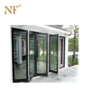 China manufacturer commercial exterior Bifolding/folding door with tempered glass
