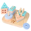 Geometric Matching of Wooden Pillar Building Blocks for 1-3-year-old Babies in Cognitive Early Education Children's Toy