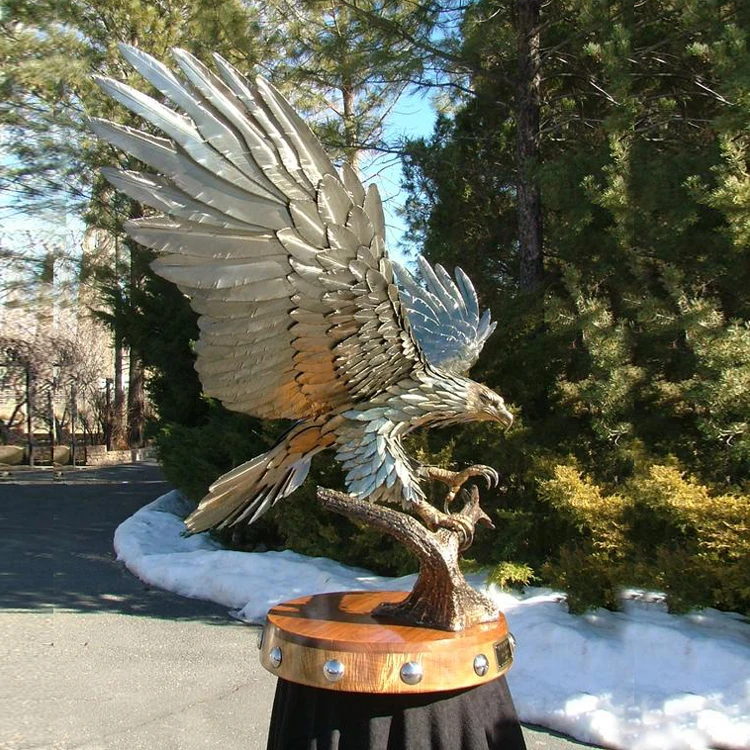 Offre Spéciale chine marque art en gros bronze statues d'aigle à vendre