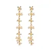 ed01341c New Design Gold Jewelry Flower Earing Drop Ladies Fancy Items