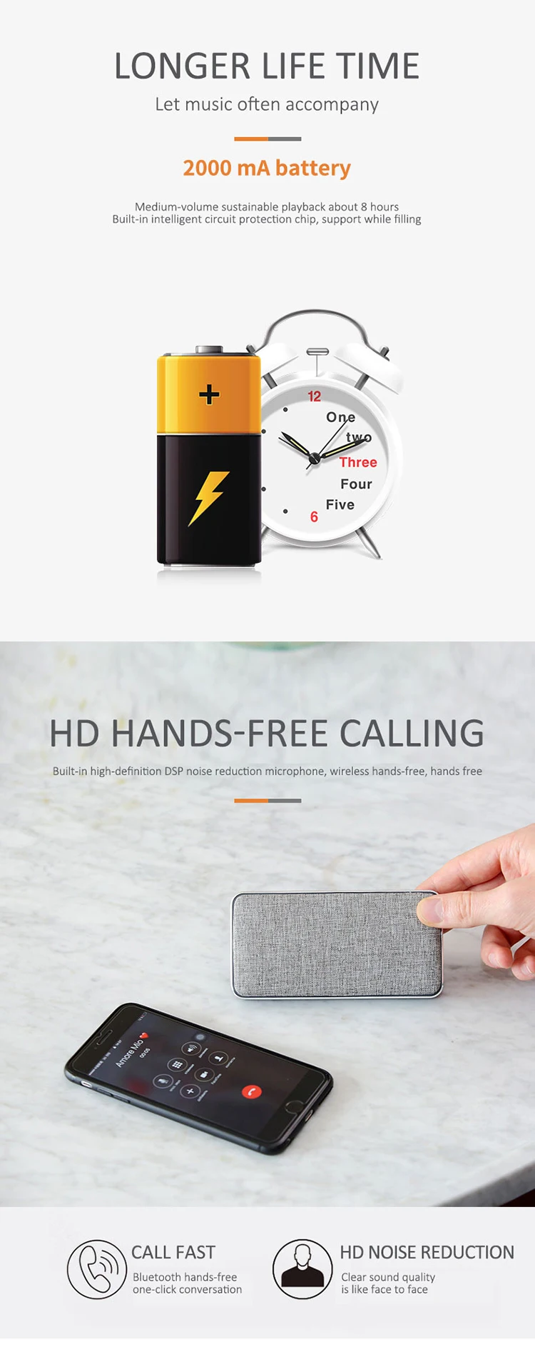 BMQ new portable mini fabric mobile power subwoofer wireless bluetooth speaker - ANKUX.COM