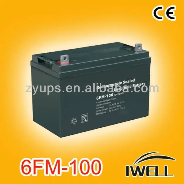 UPS / Inverter / Solar Systems AGM Battery 12v 100ah Vrla Rechareable Battery