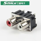 Good Quality SANJI AV2-78BP-01Z8 Female RCA connector audio jack