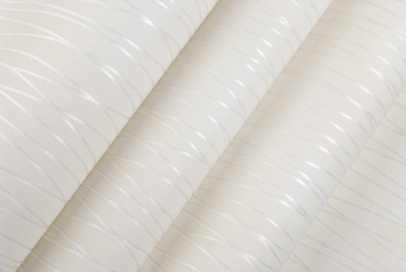 Luxury Modern Wall Paper 3D Striped Wallpaper Embossed 10M