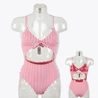 Women's Streak Swimsuit Sexy One Piece Swimwear