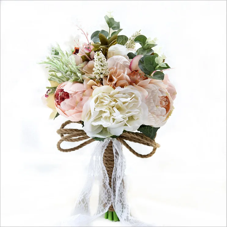 100% Handmade Floral Bouquet Gift Lace Handle Keepsake Bouquet Bridal Flower Wedding Bouquet, Pink/white as per picture showing
100% Handmade Floral Bouquet Gift Lace Handle Keepsake Bouquet Bridal Flower Wedding Bouquet, Pink/white as per picture showing