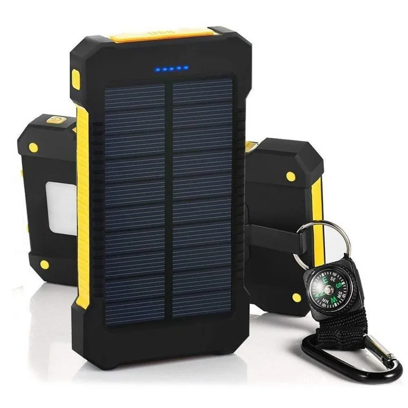 High Capacity Waterproof Solar Power Bank with LED Light for camping and hiking, Black;orange;yellow;green;multi;...
High Capacity Waterproof Solar Power Bank with LED Light for camping and hiking, Black;orange;yellow;green;multi;...
