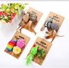 Wholesale interactive catnip cats kittens toys Christmas gift set soft plush mouse balls cat mint chew toys with feather tails