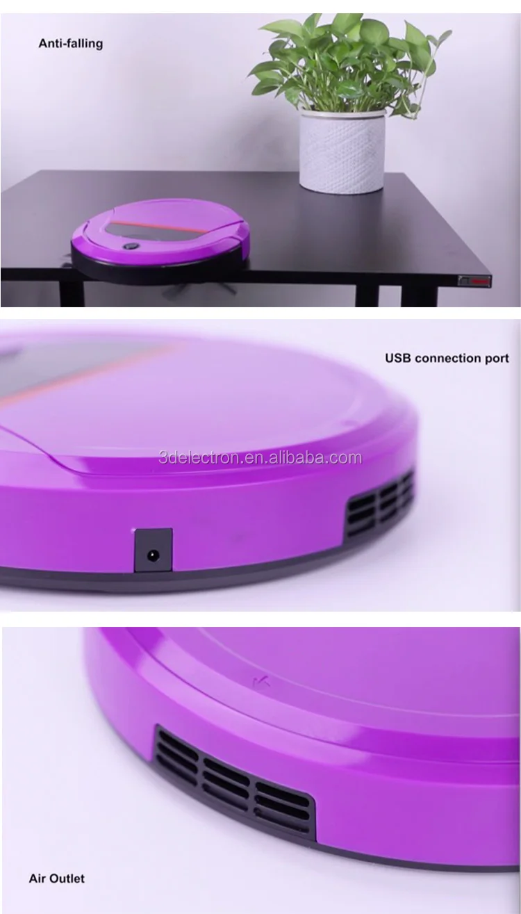 oem smart automatic robot vacuum cleaner super slim cleaning robot 1000pa suction