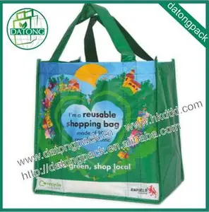 cartoon printed fabric cute pp laminated non woven bag for toy