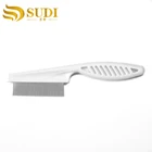 Plastic handle stainless steel 304 teeth nit lice comb