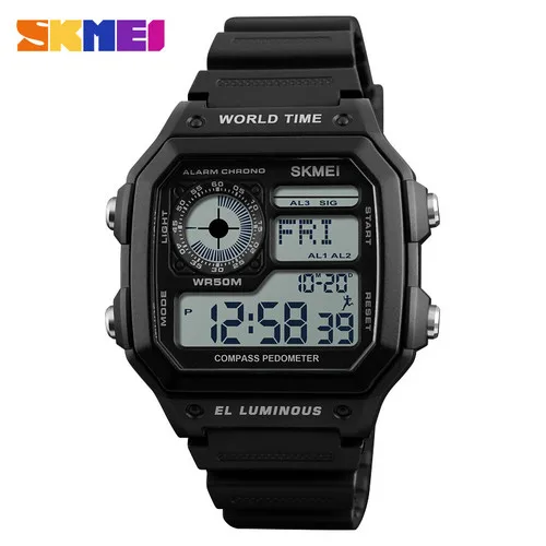 

Skmei 1299 Men Digital Watches Alarm Chronograph Sport Wristwatches, 50M Waterproof, 4 colors to choose