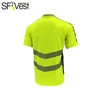 Breathable yellow ansi 2 hi vis safety t shirts
