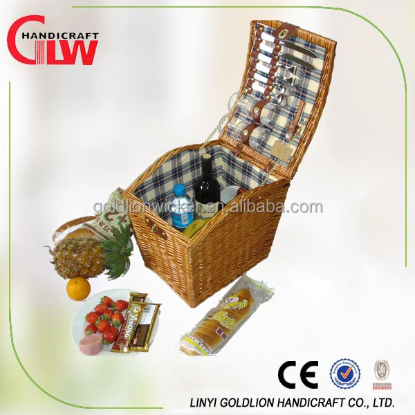 wholesale bulk camping picnic hamper baskets wicker gift basket