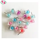 Quality Novelty Decorative Cube Push Pin in assorted colors