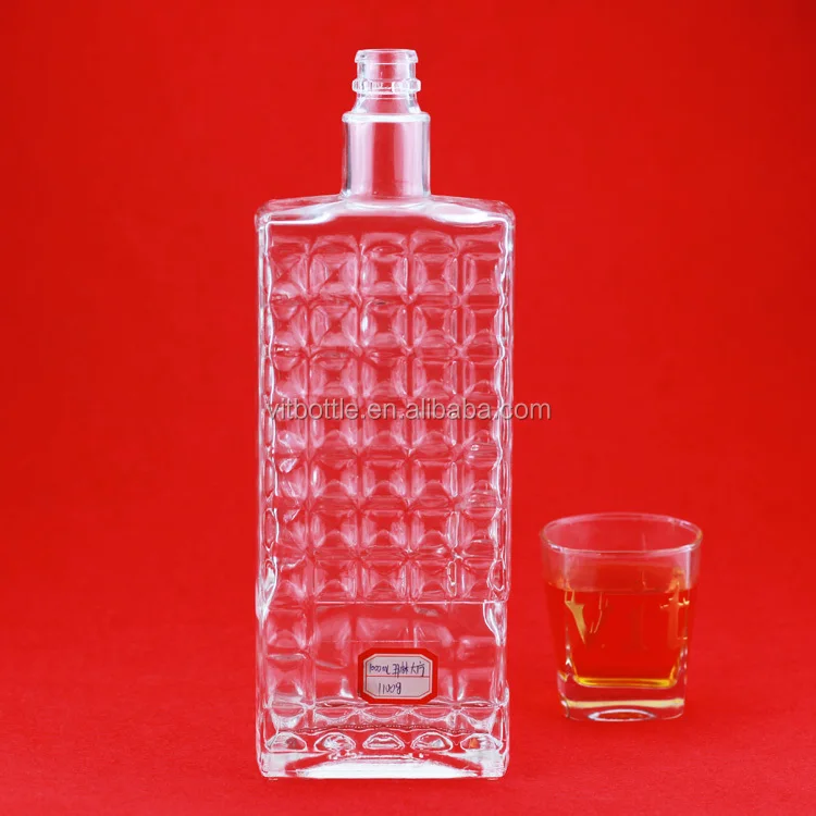 Tequila Bottle With Bell Tequila Blue And White Tequila Bottles And